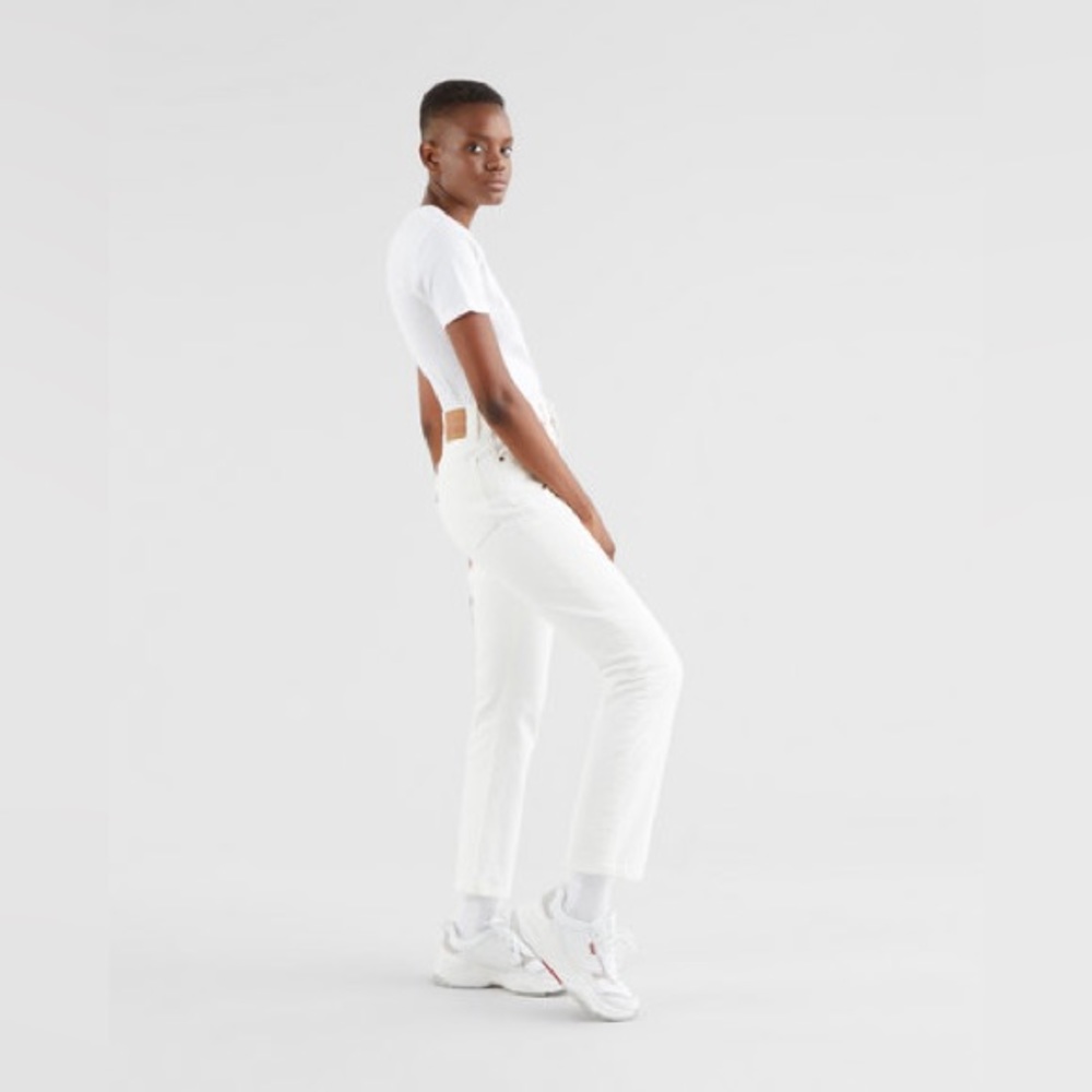 Levi's 501 Classic High-Rise White Women Jeans
